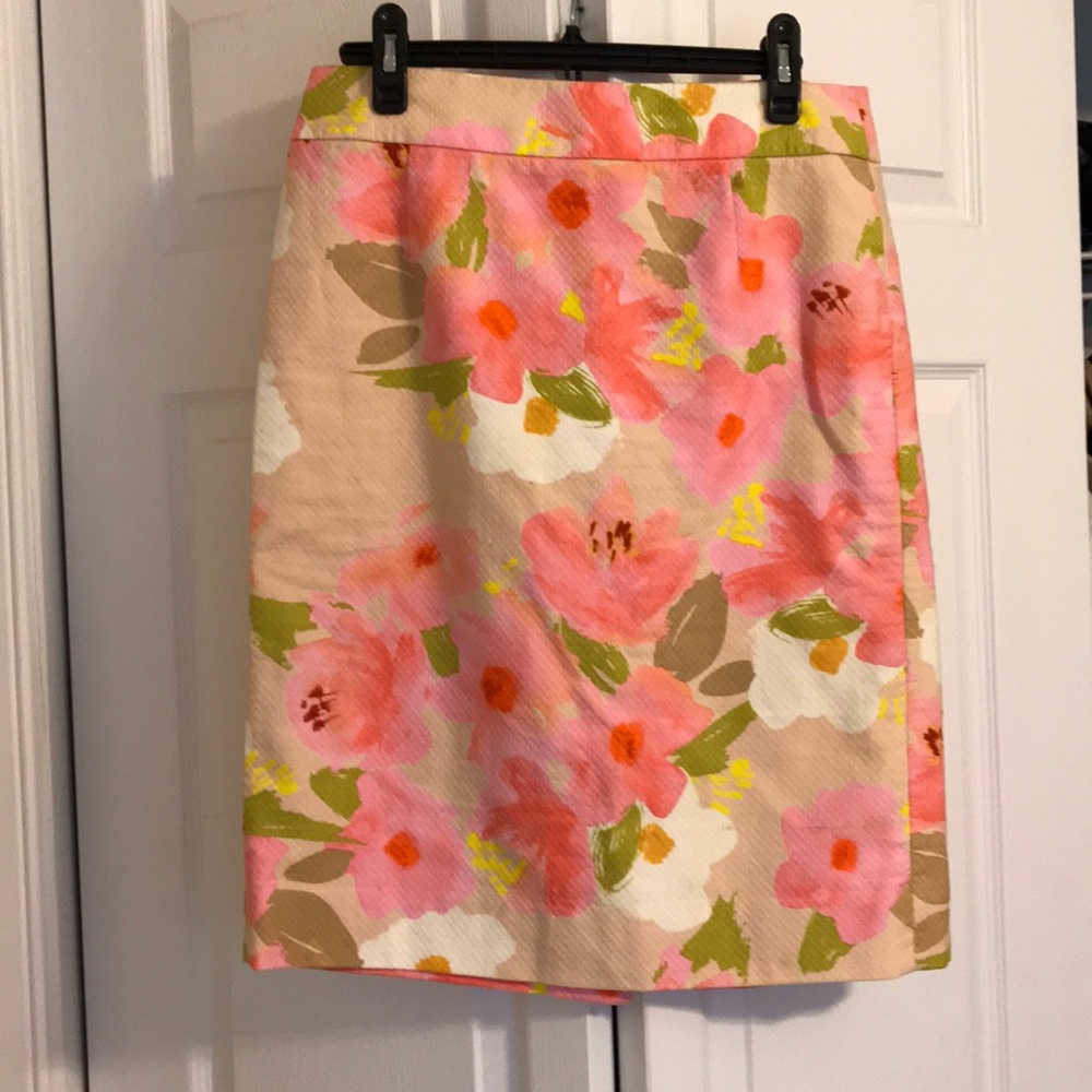 Jcrew floral skirt